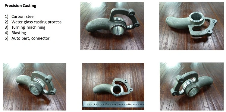 Custom Water Glass Lost Wax Investment Casting Machinery Parts Vehicle Body Parts with Sand Blasting