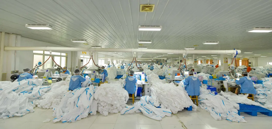 Disposable AAMI Level 1/2/3 Isolation Gown Manufacture Directly Supply ISO Approved Protective Products